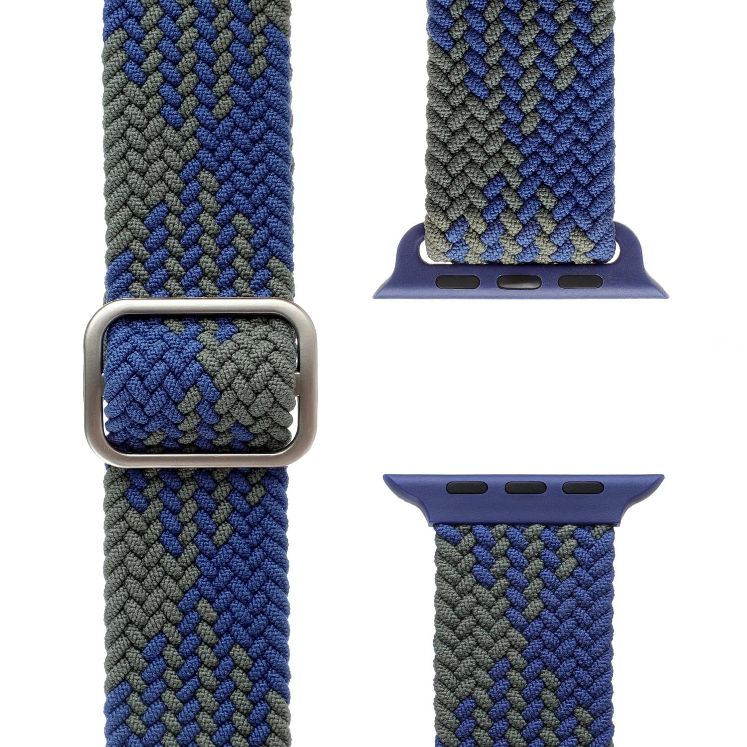 Adjustable Apple Watch Braided Loop#color_blue/green