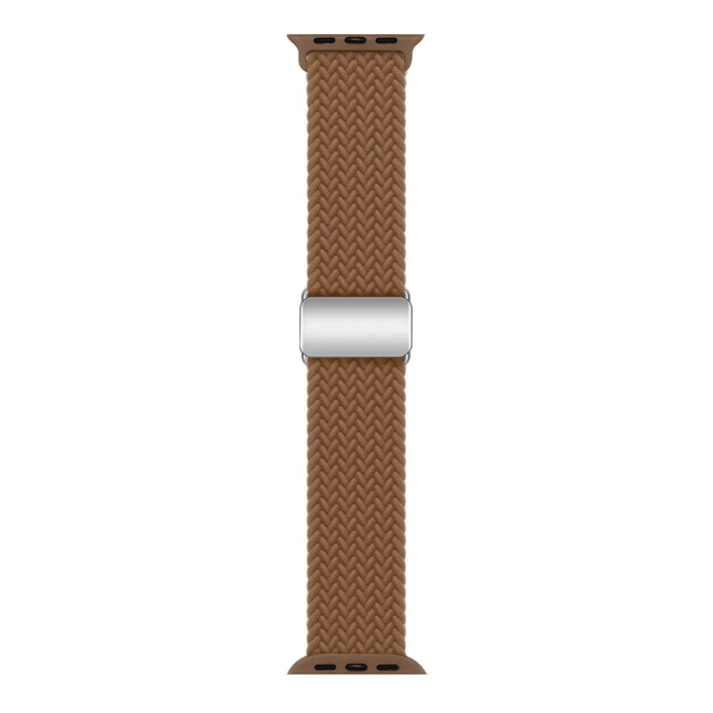 Apple Watch Magnetic Buckle Braided Loop#color_chocolate