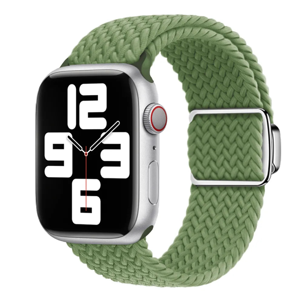 Apple Watch Magnetic Buckle Braided Loop#color_clover