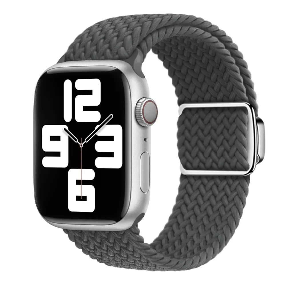Apple Watch Magnetic Buckle Braided Loop#color_space gray
