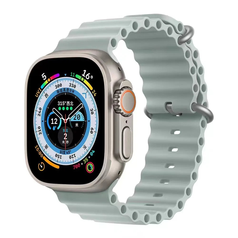 Apple Watch ocean band - gray green
