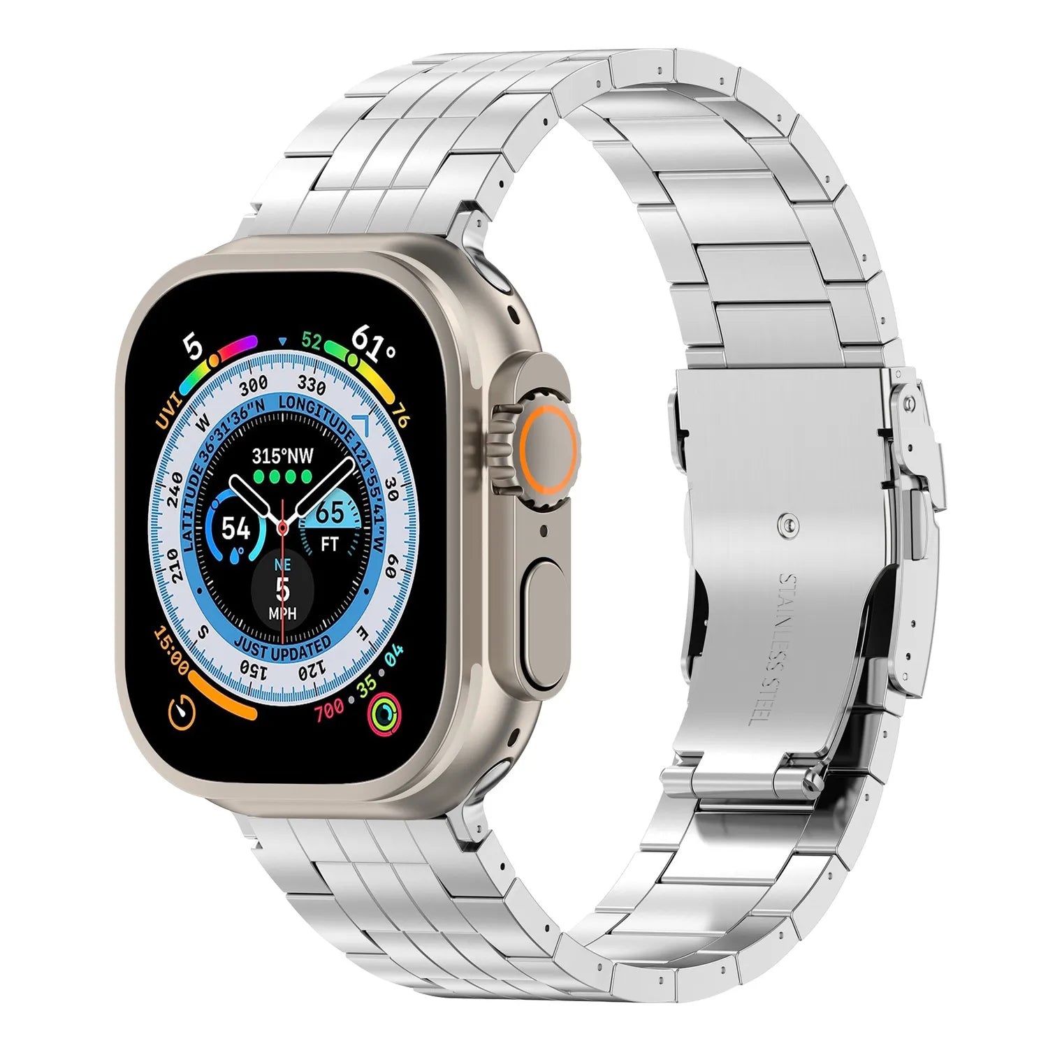 Apple Watch Ultra titanium band#color_silver