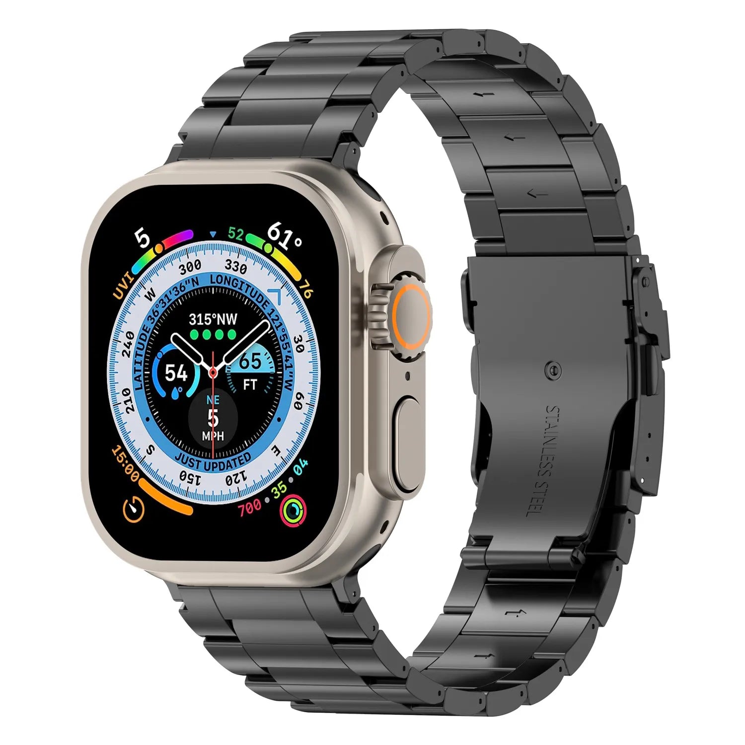 Apple Watch Ultra titanium band#color_black