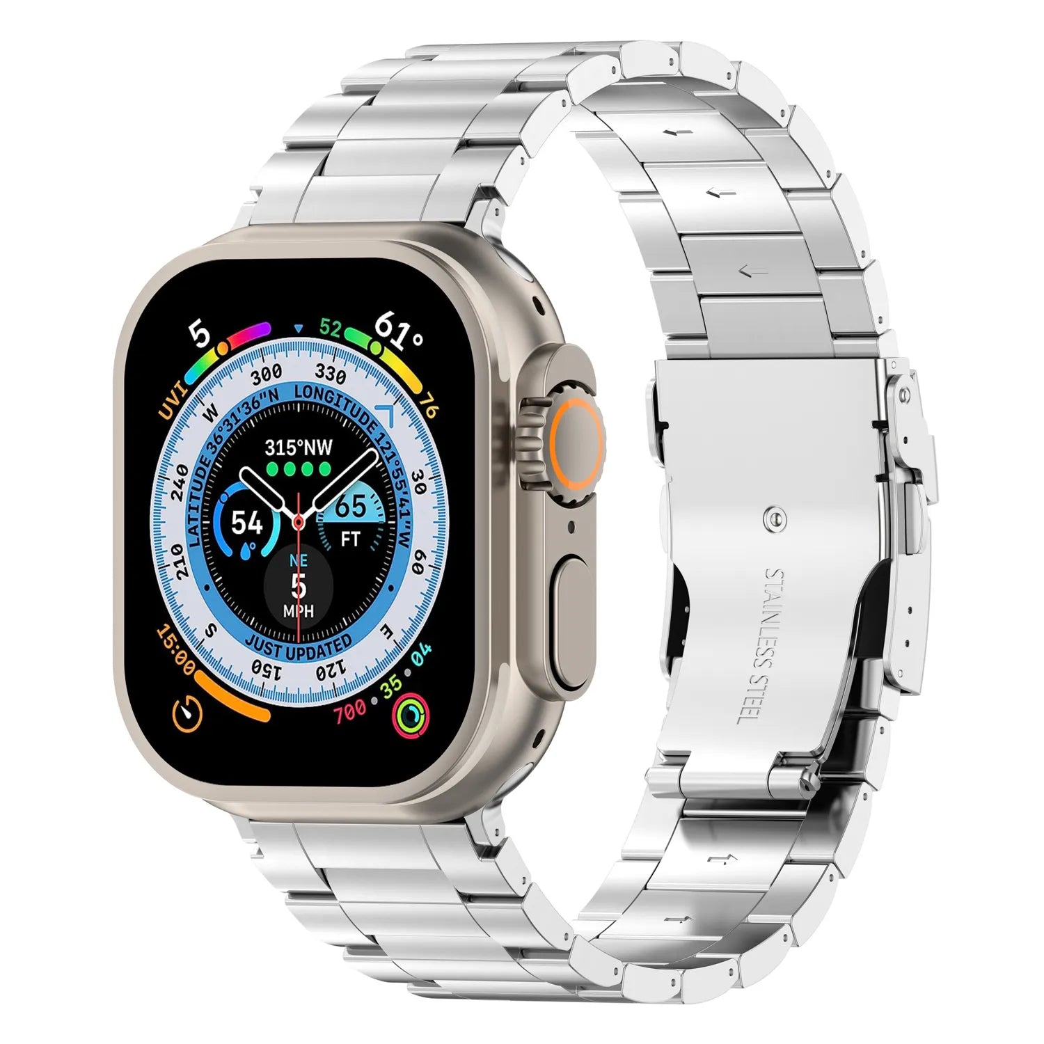 Apple Watch Ultra titanium band#color_silver