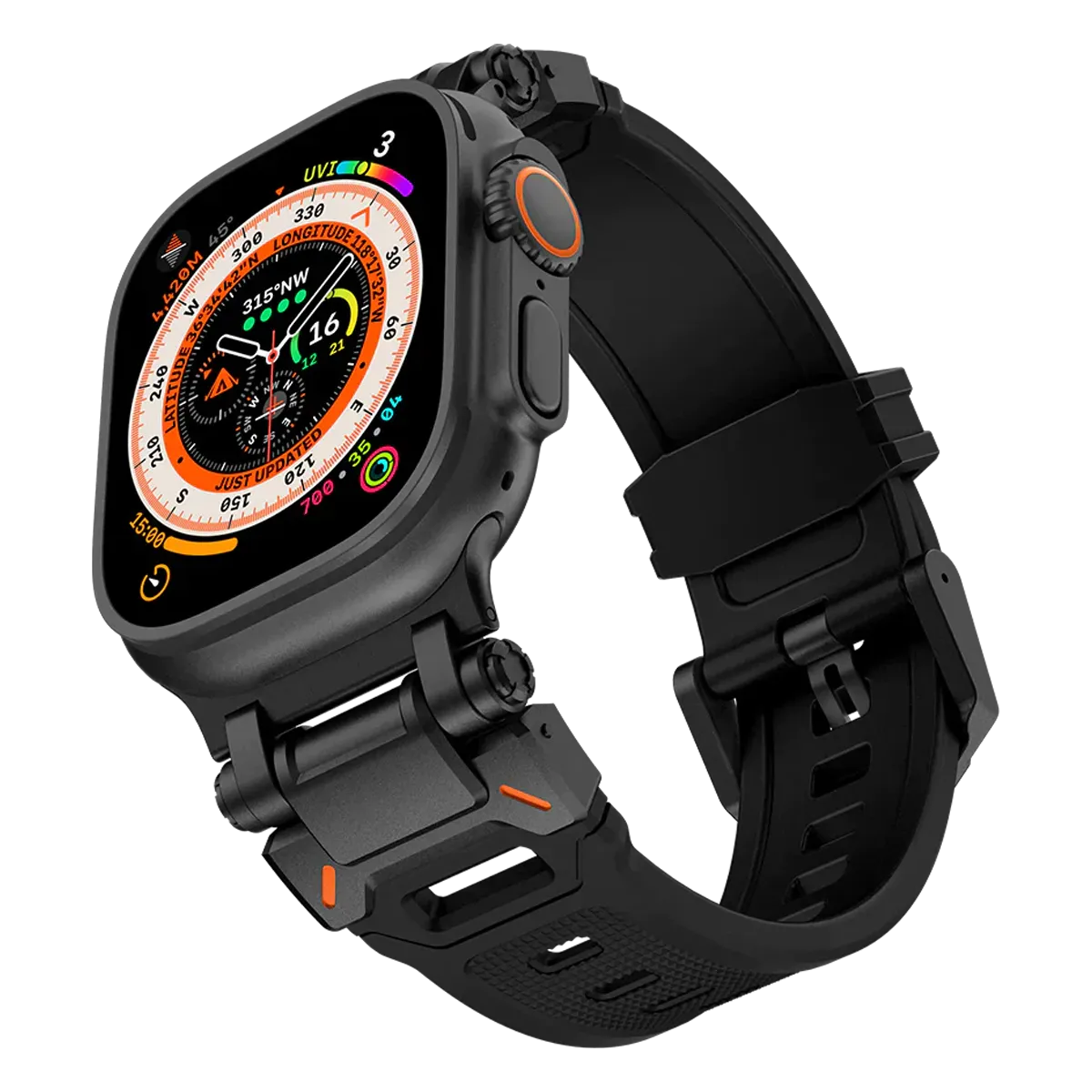 Apple Watch Ultra mech band#color_black black