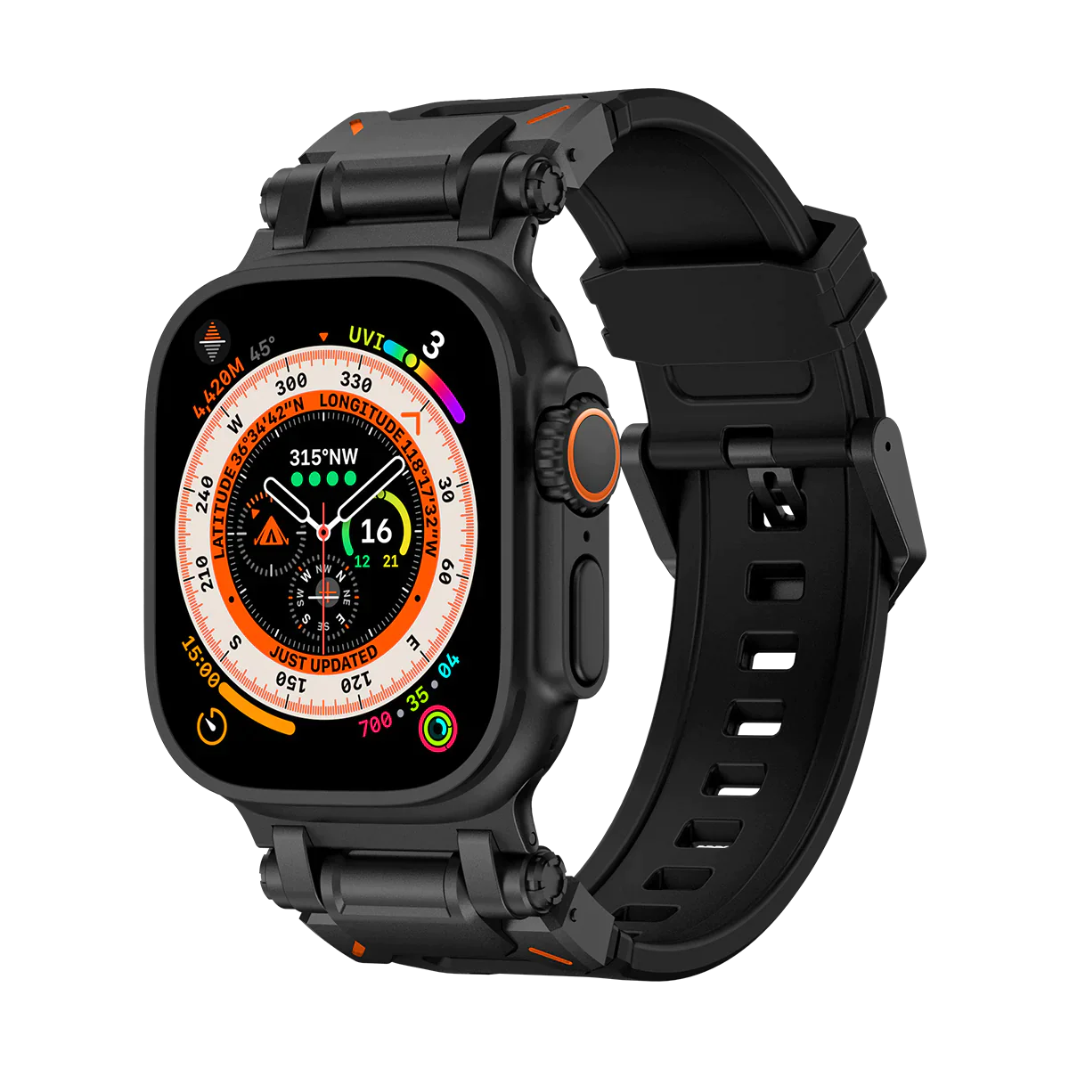 Apple Watch Ultra mech band#color_black black