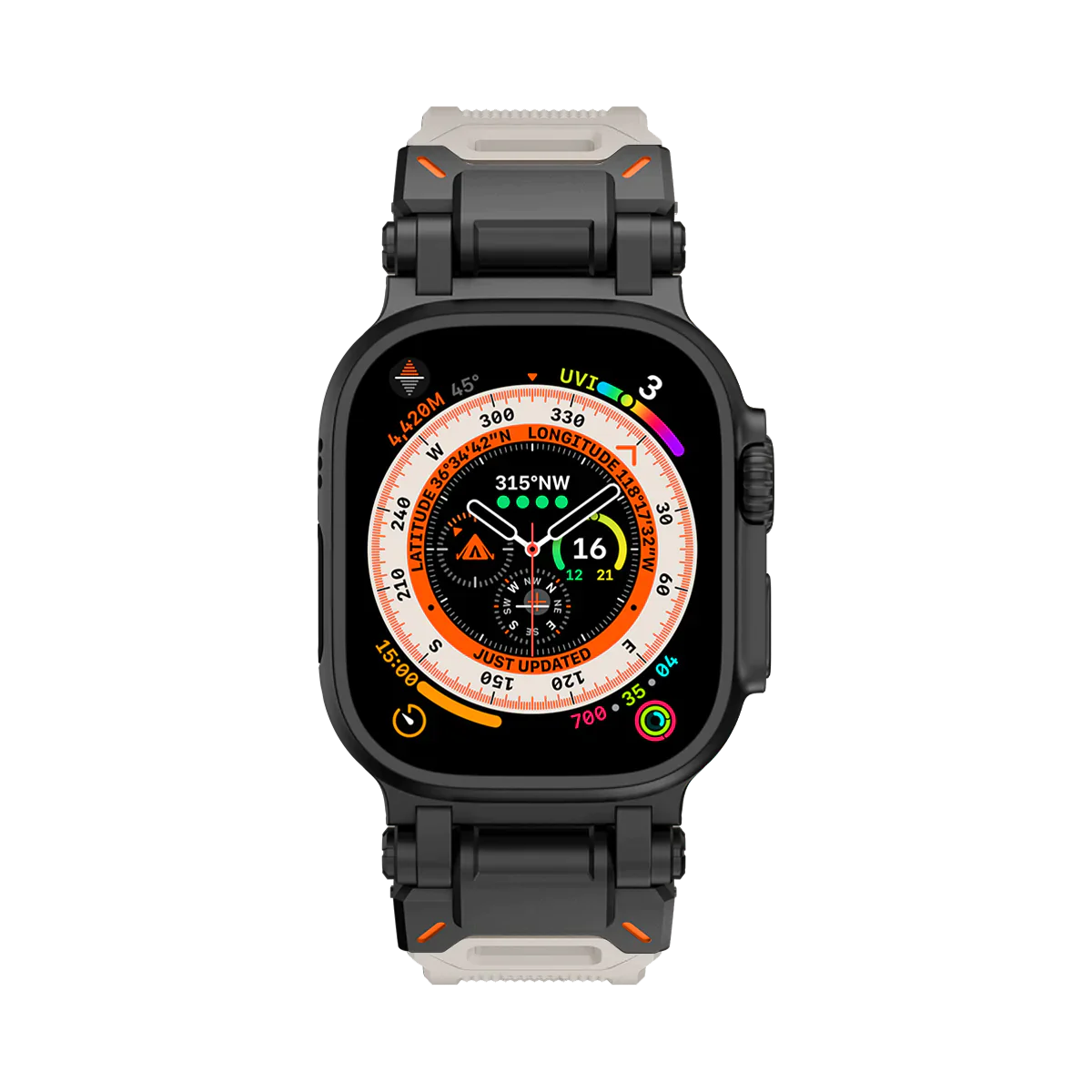 Apple Watch Ultra mech band#color_black starlight