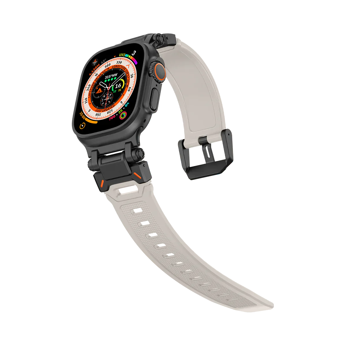 Apple Watch Ultra mech band#color_black starlight
