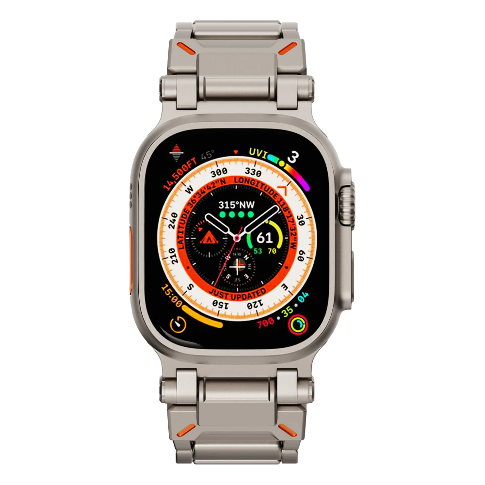 Apple Watch Ultra mech band#color_titanium