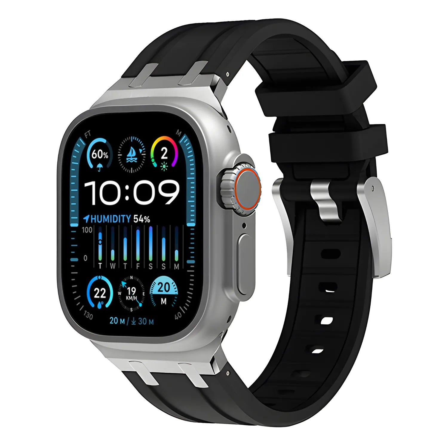 Apple Watch Ultra silicone band#color_black