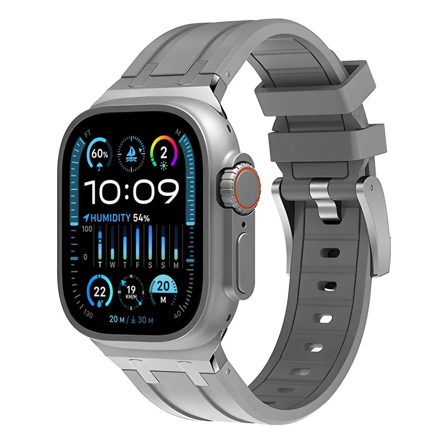 Apple Watch Ultra silicone band#color_gray