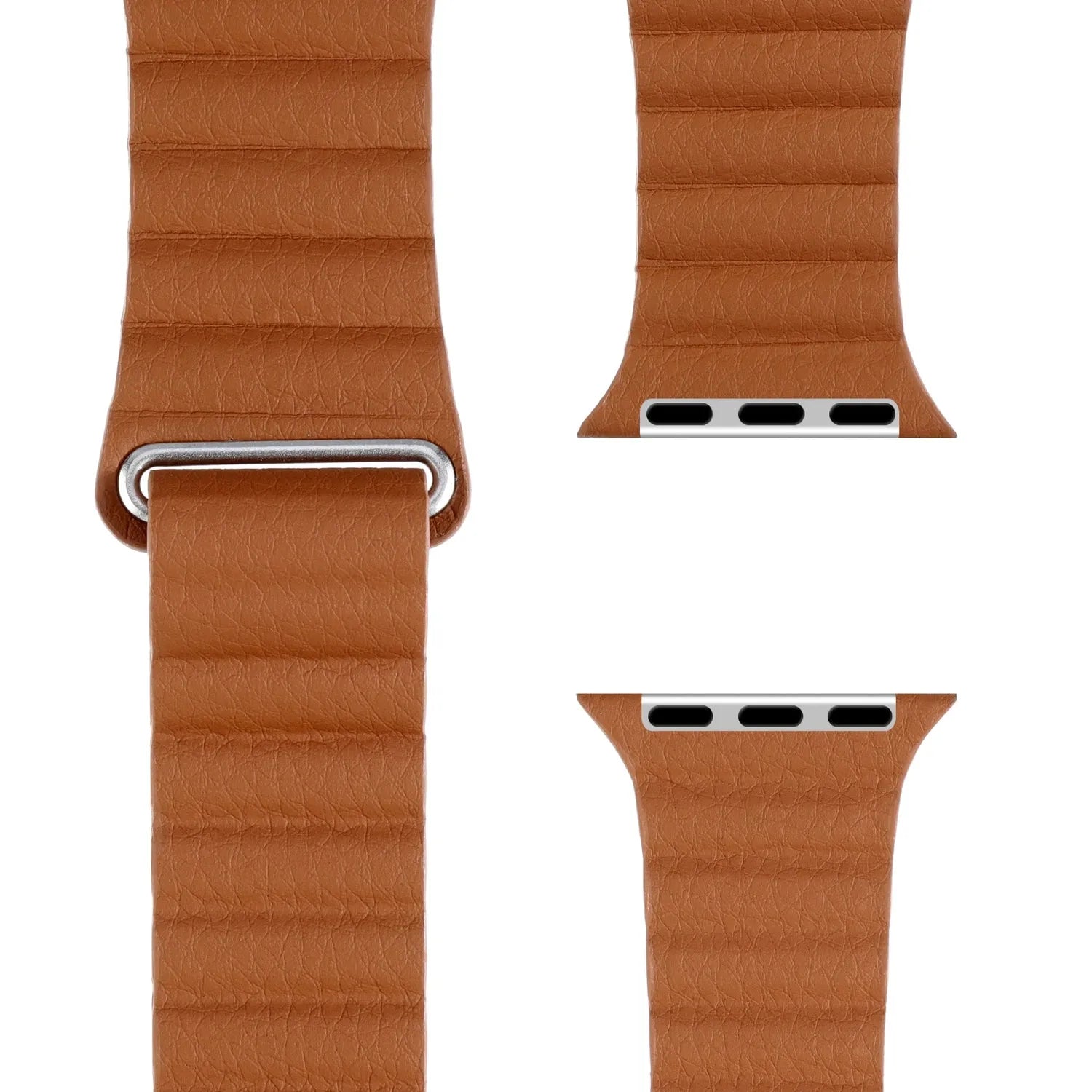 Apple Watch magnetic leather loop#color_brown