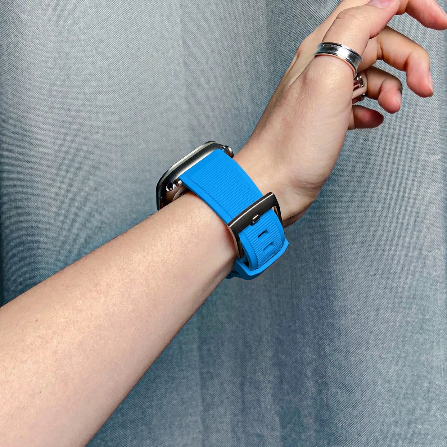 Apple Watch rugged band#color_Electric Blue