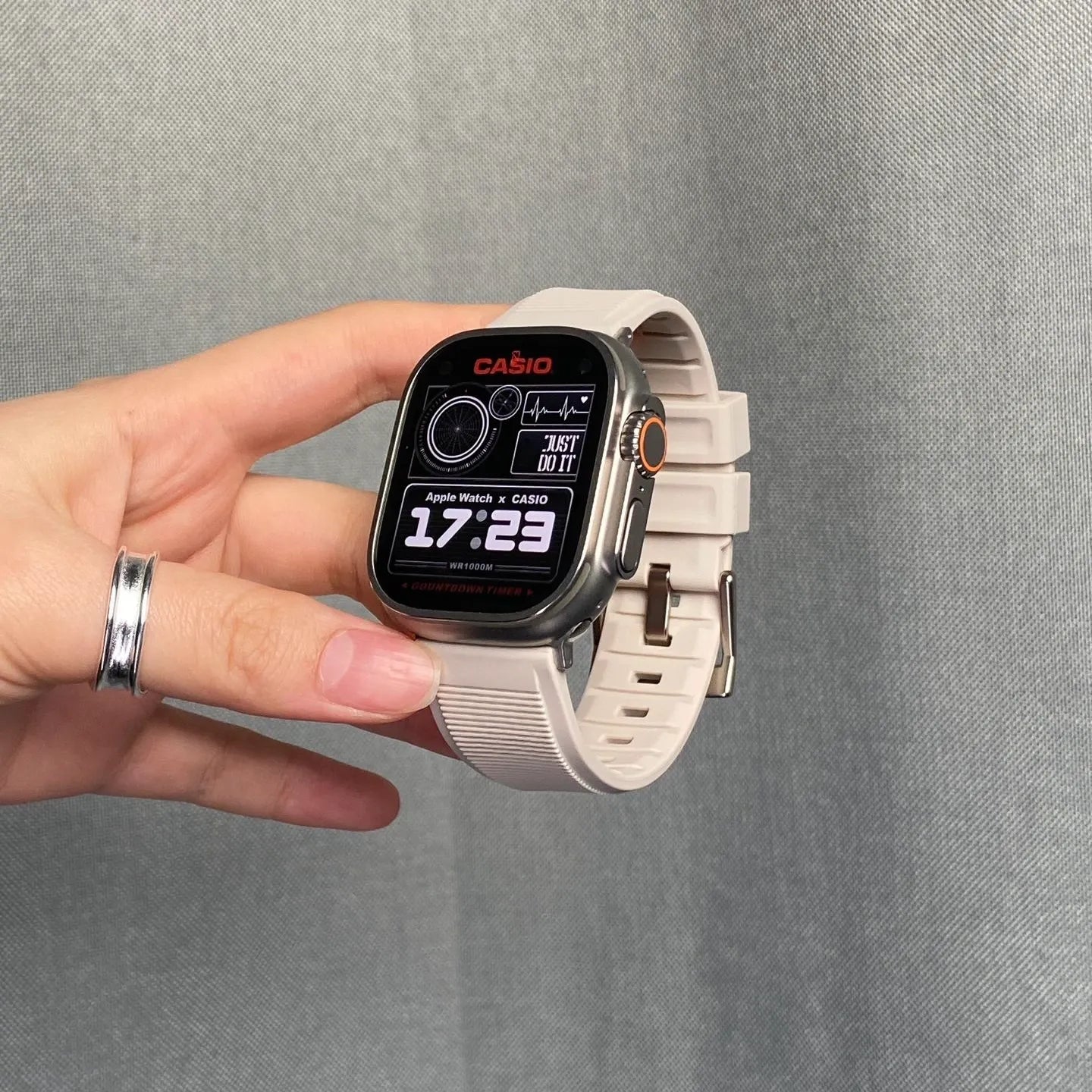 Apple Watch rugged band#color_starlight