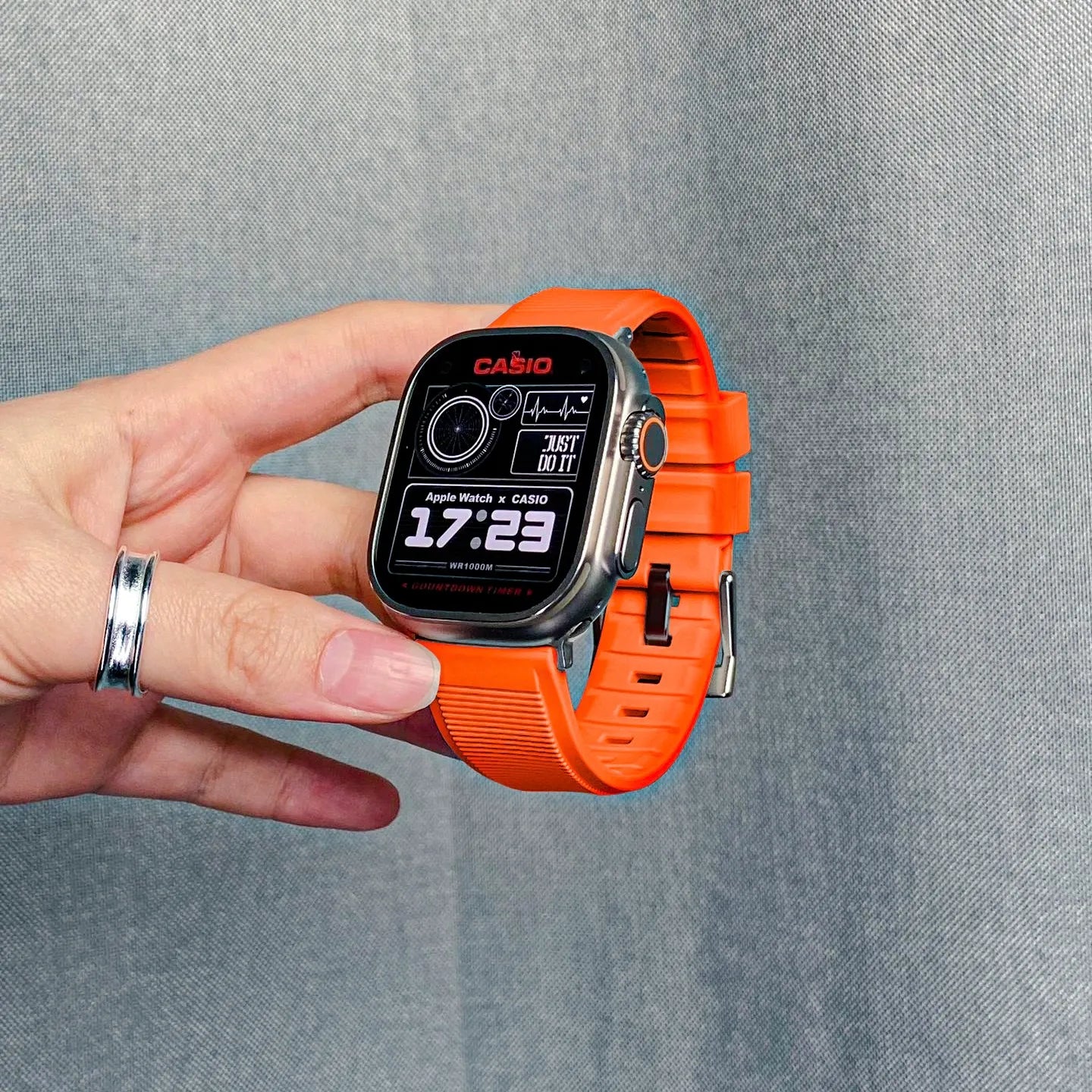 Apple Watch rugged band#color_orange