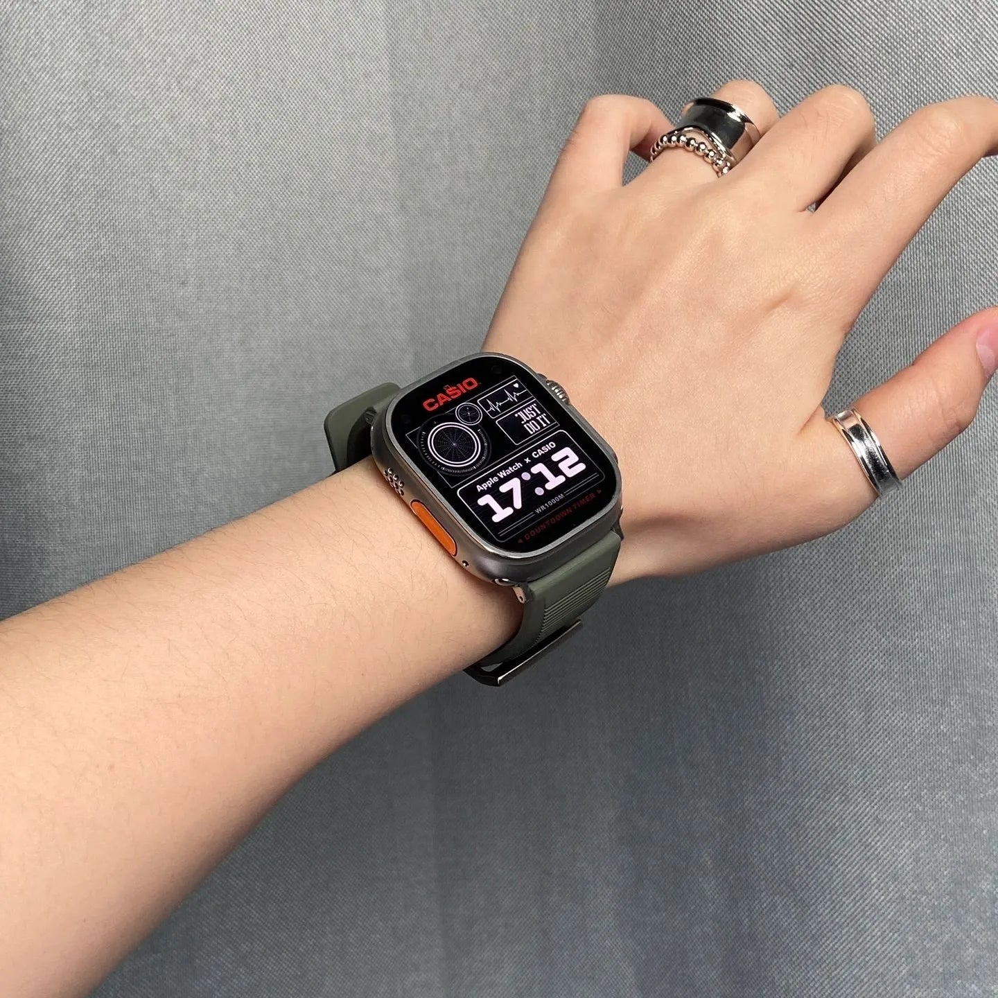 Apple Watch rugged band#color_dark green