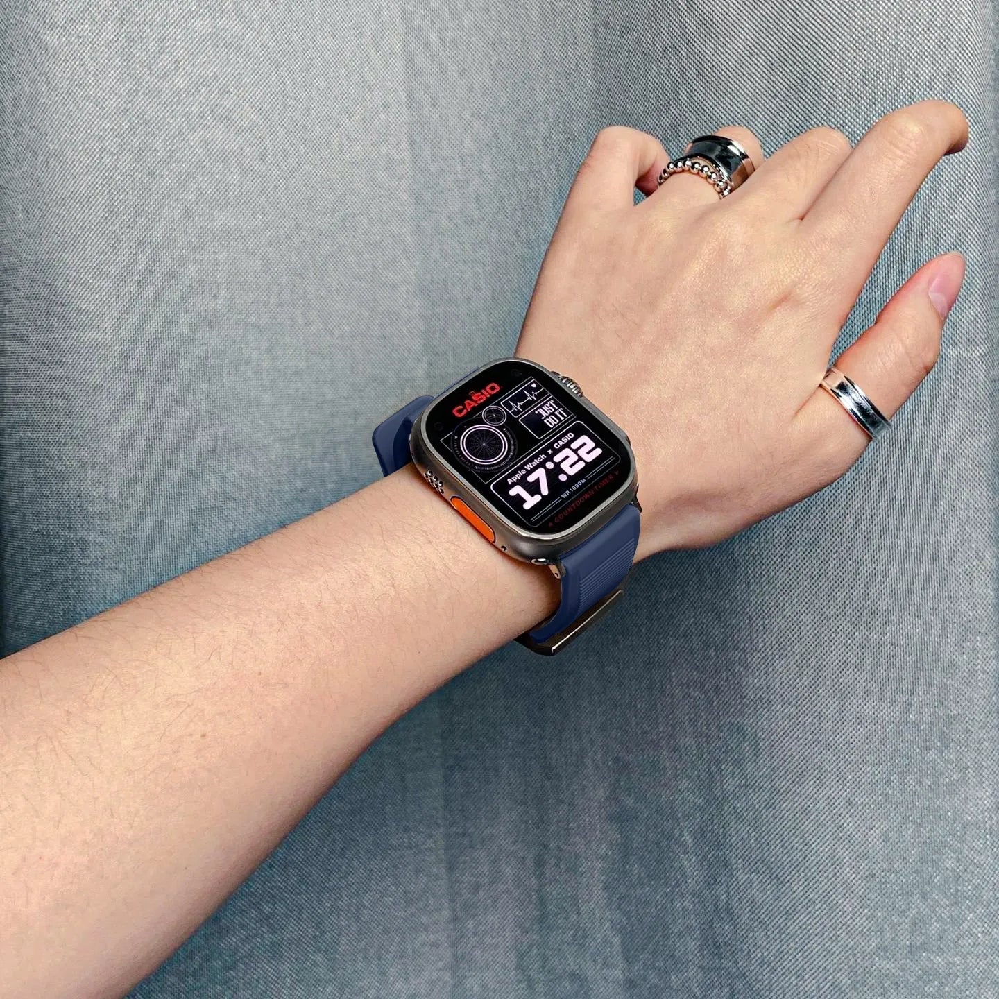 Apple Watch rugged band#color_navy blue