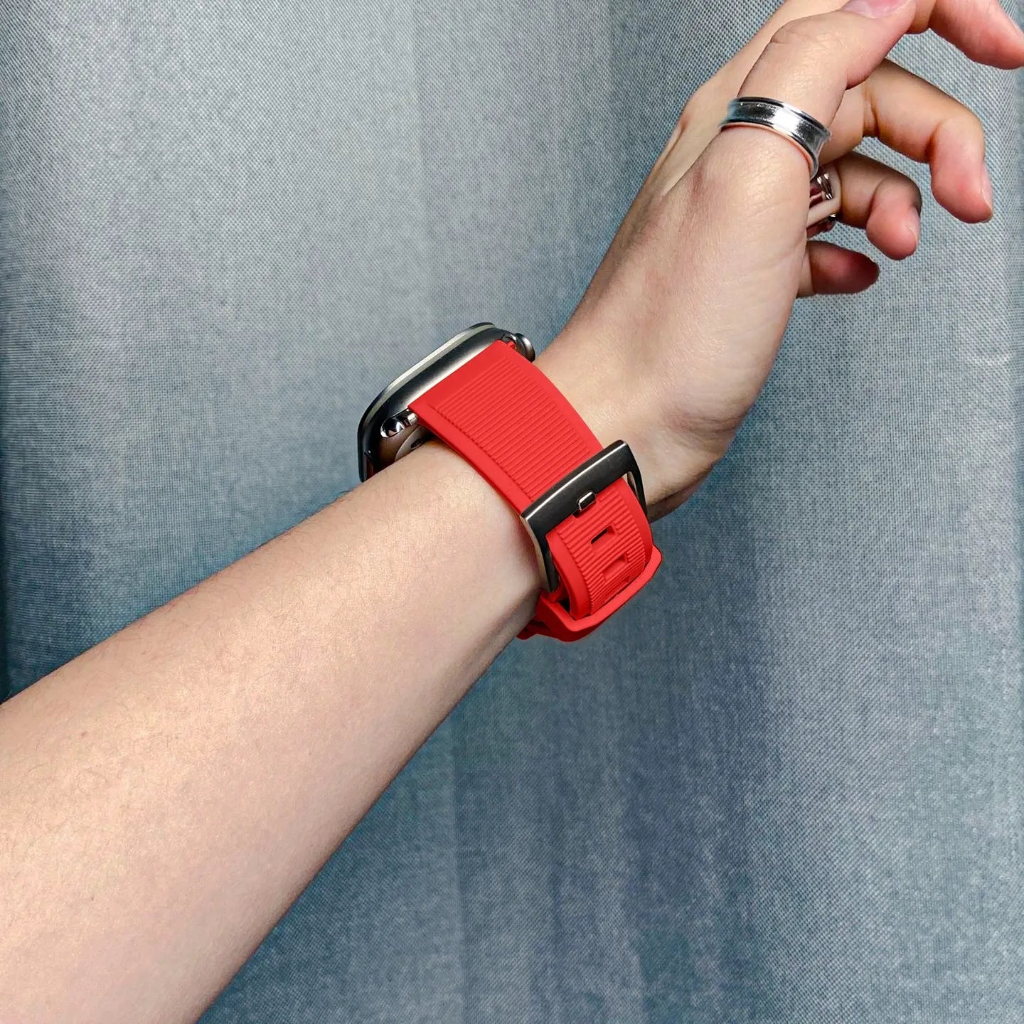 Apple Watch rugged band#color_red