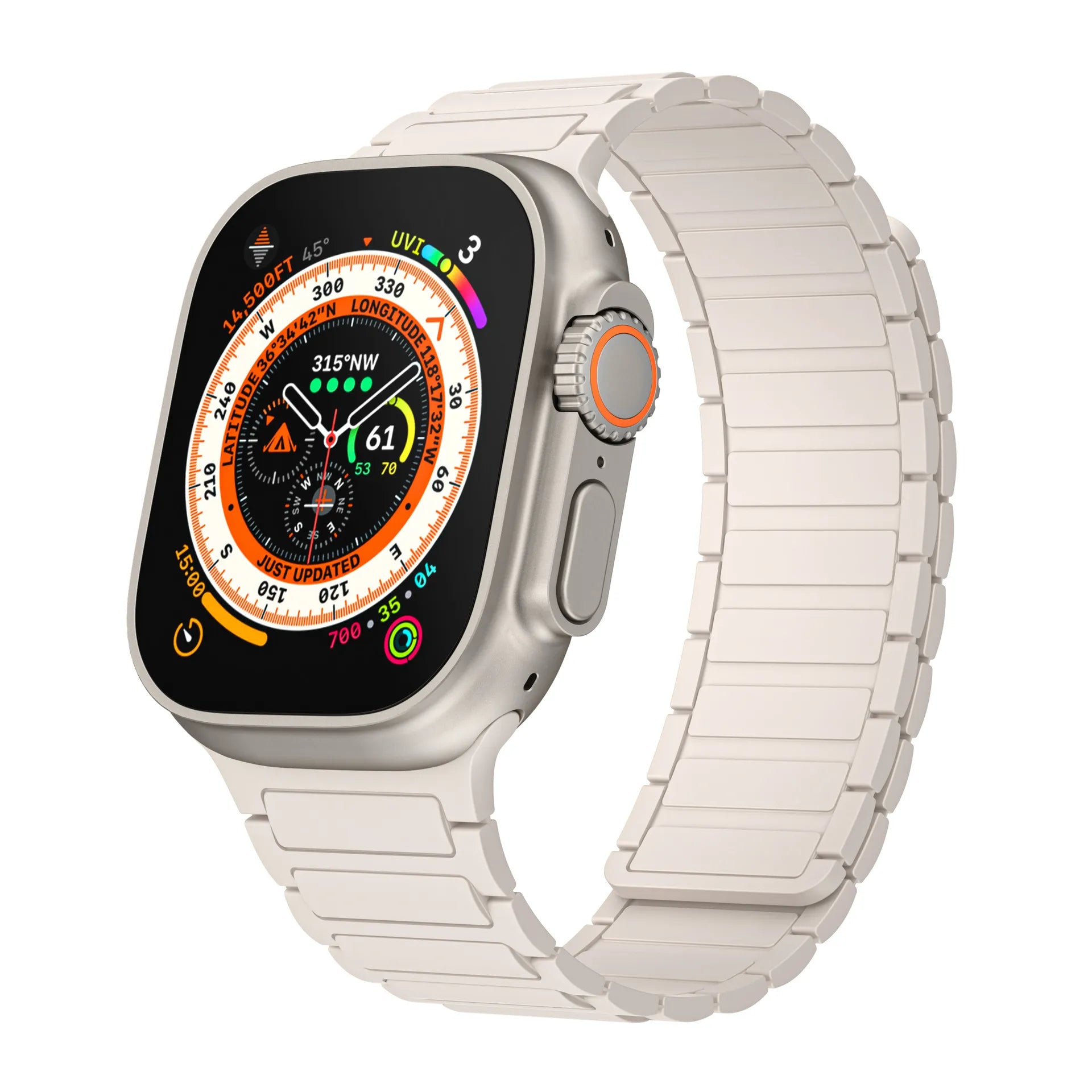 Apple Watch Magnetic Silicone Band#color_starlight