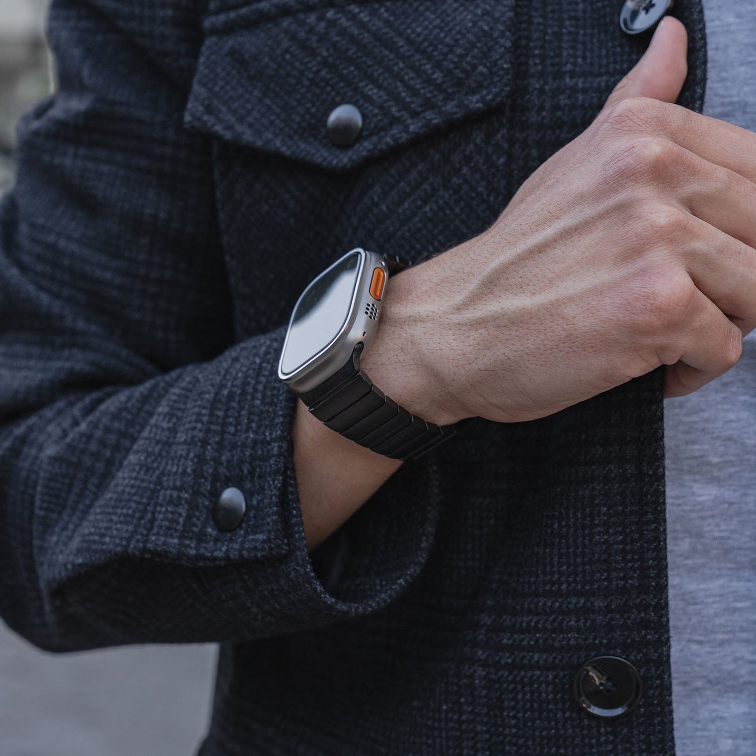 Apple Watch steel band#color_black