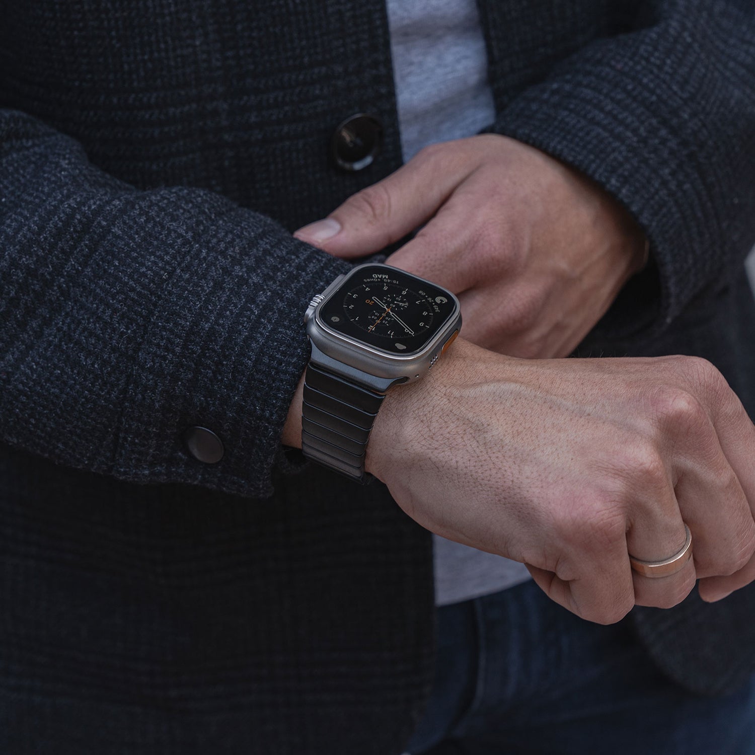 Apple Watch steel band#color_black