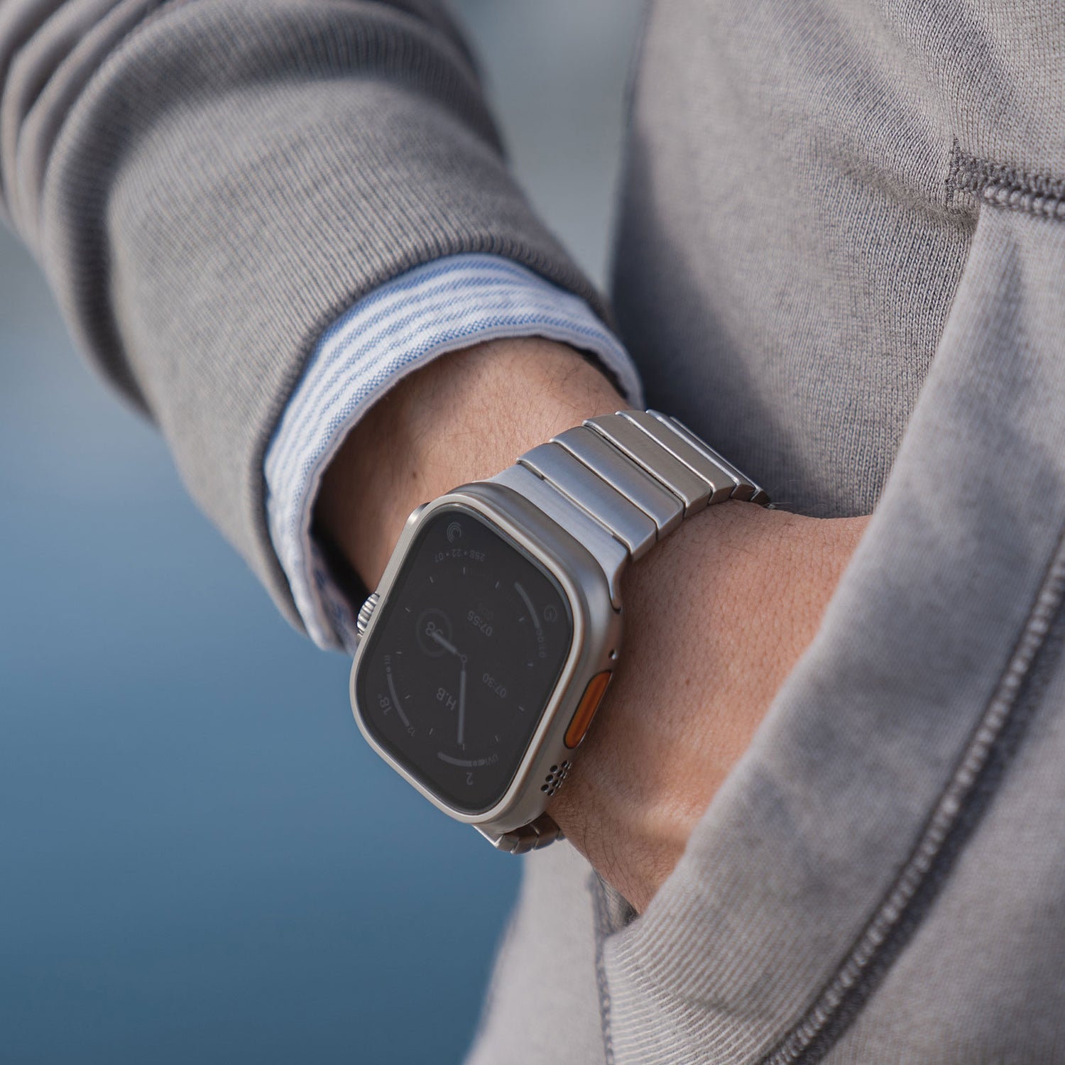 Apple Watch steel band#color_titanium