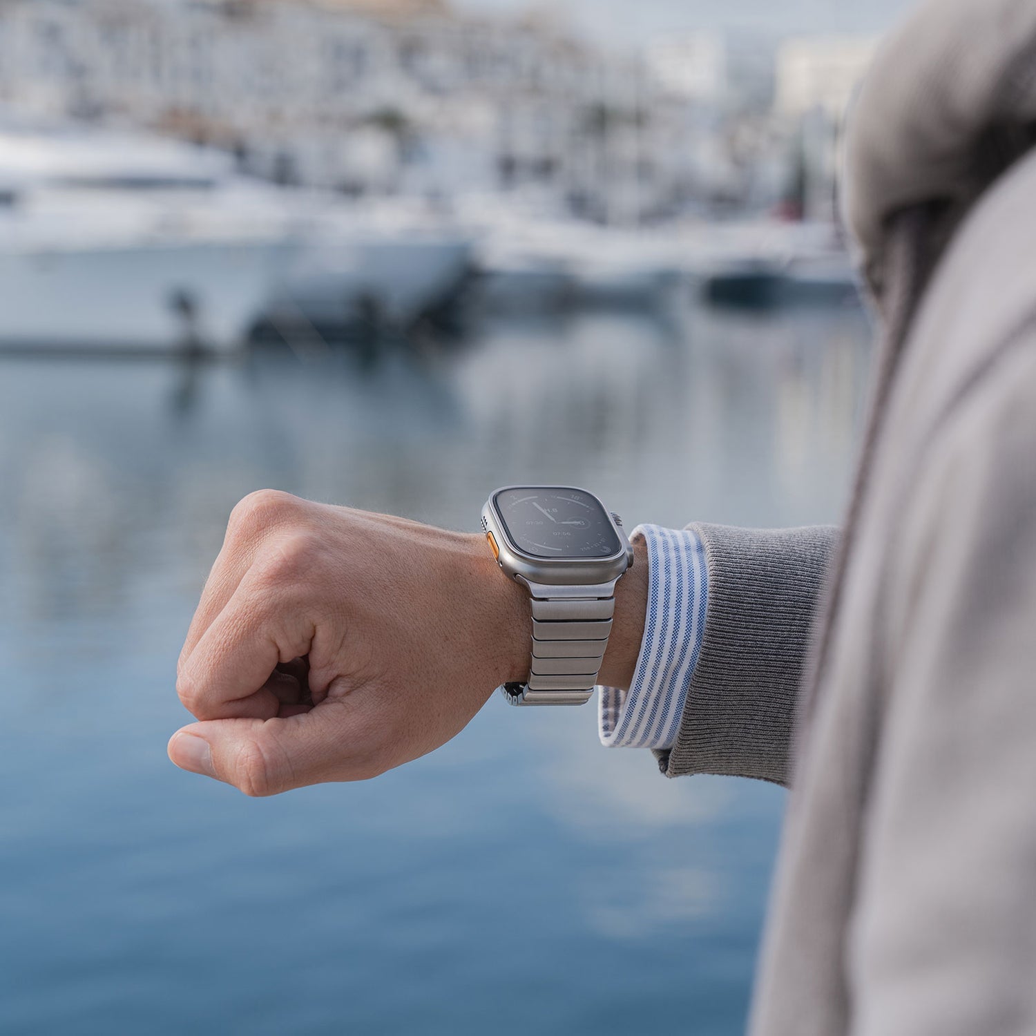 Apple Watch steel band#color_titanium