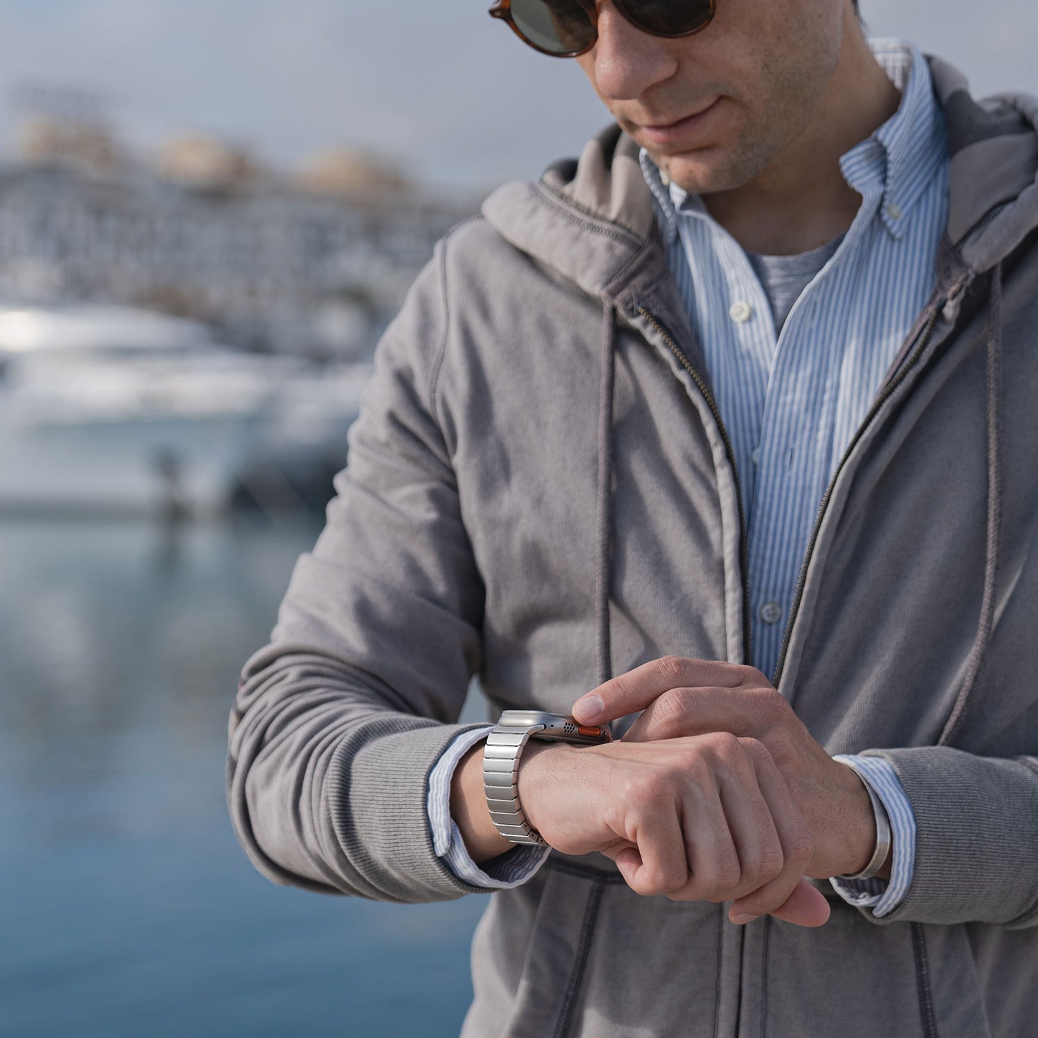 Apple Watch steel band#color_titanium