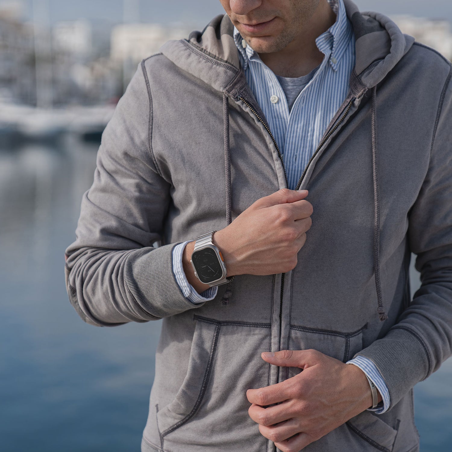 Apple Watch steel band#color_titanium