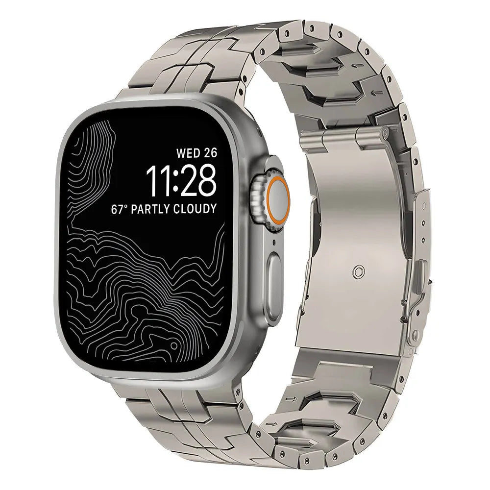 Titanium band for apple best sale watch
