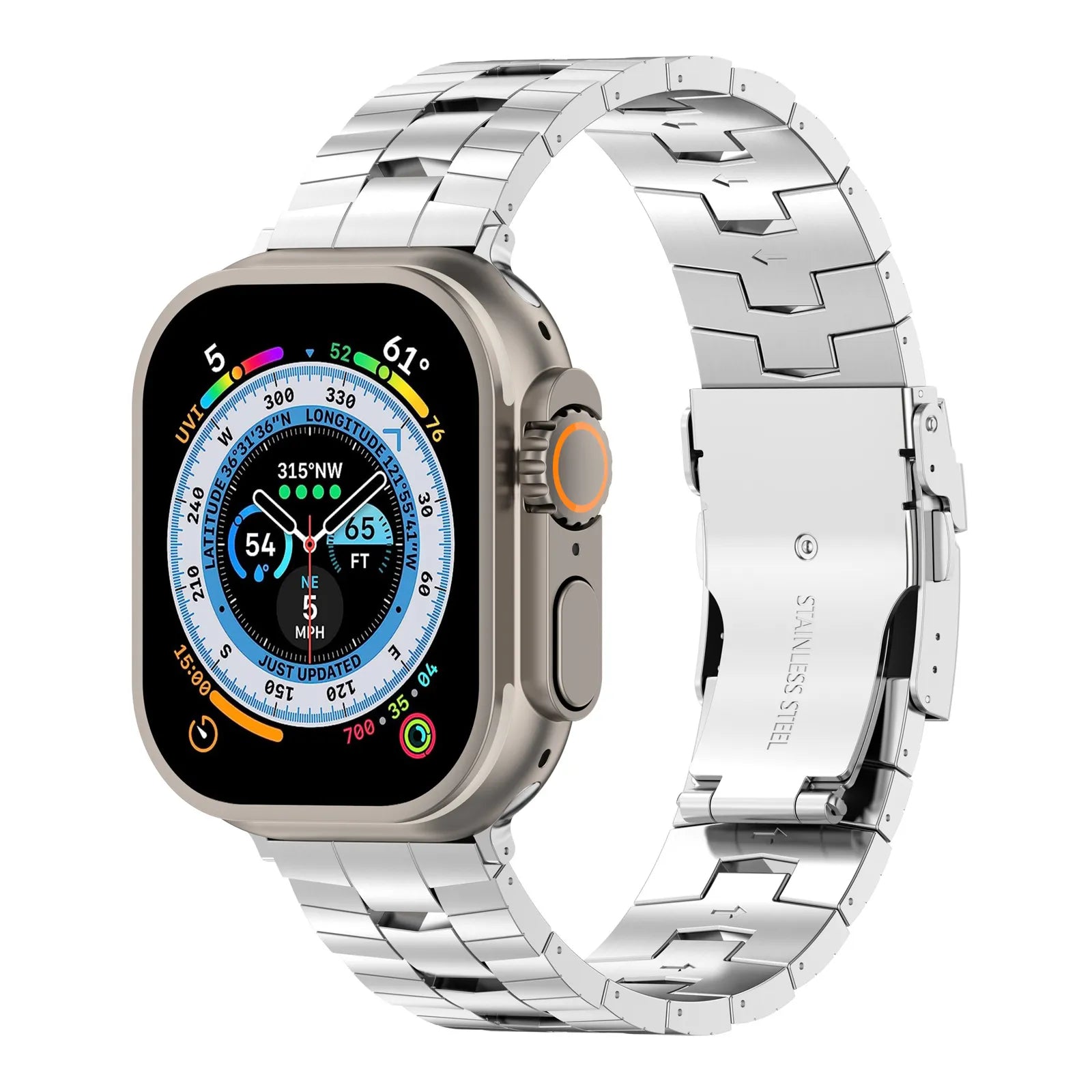 Apple Watch Ultra titanium band#color_silver