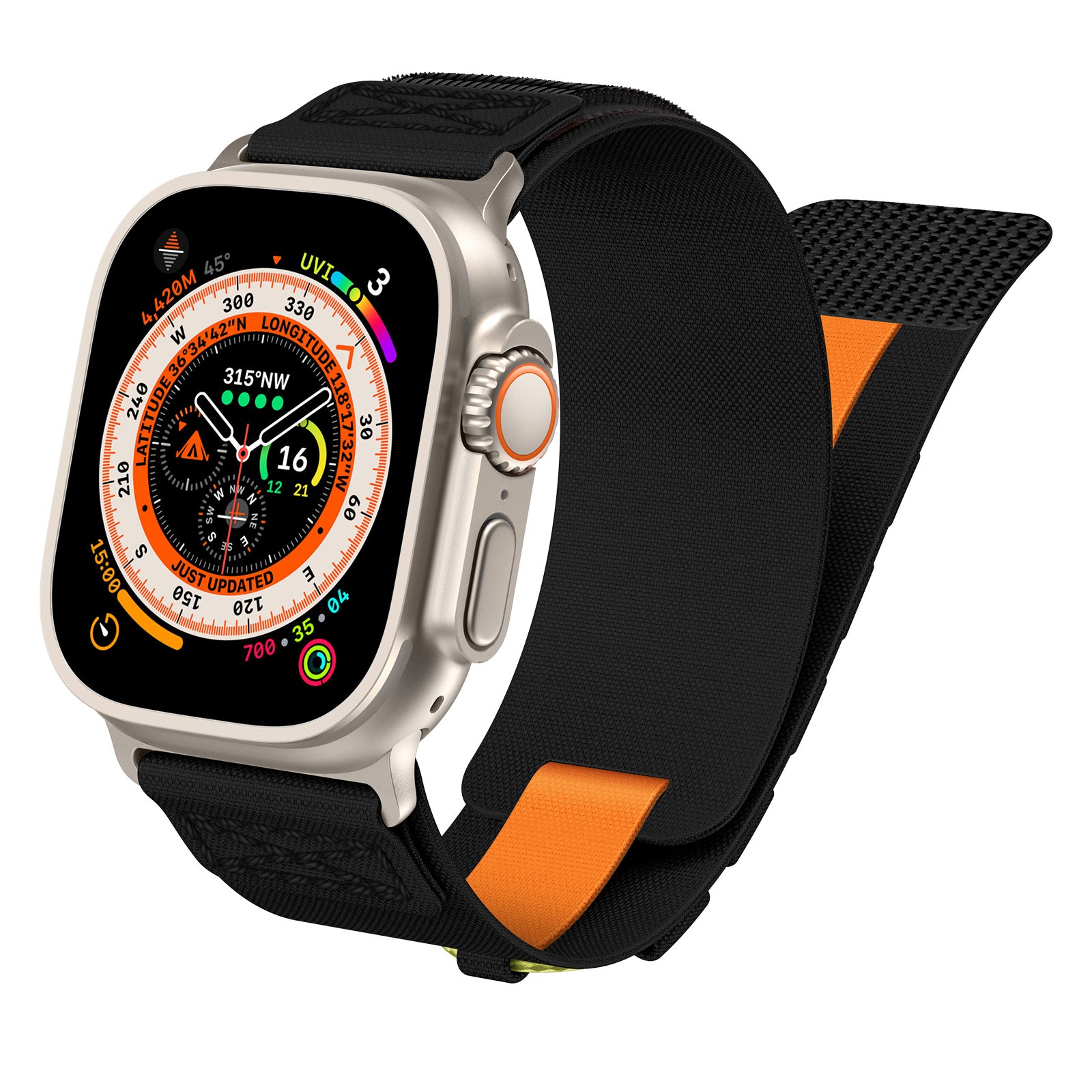Apple Watch nylon band#color_black