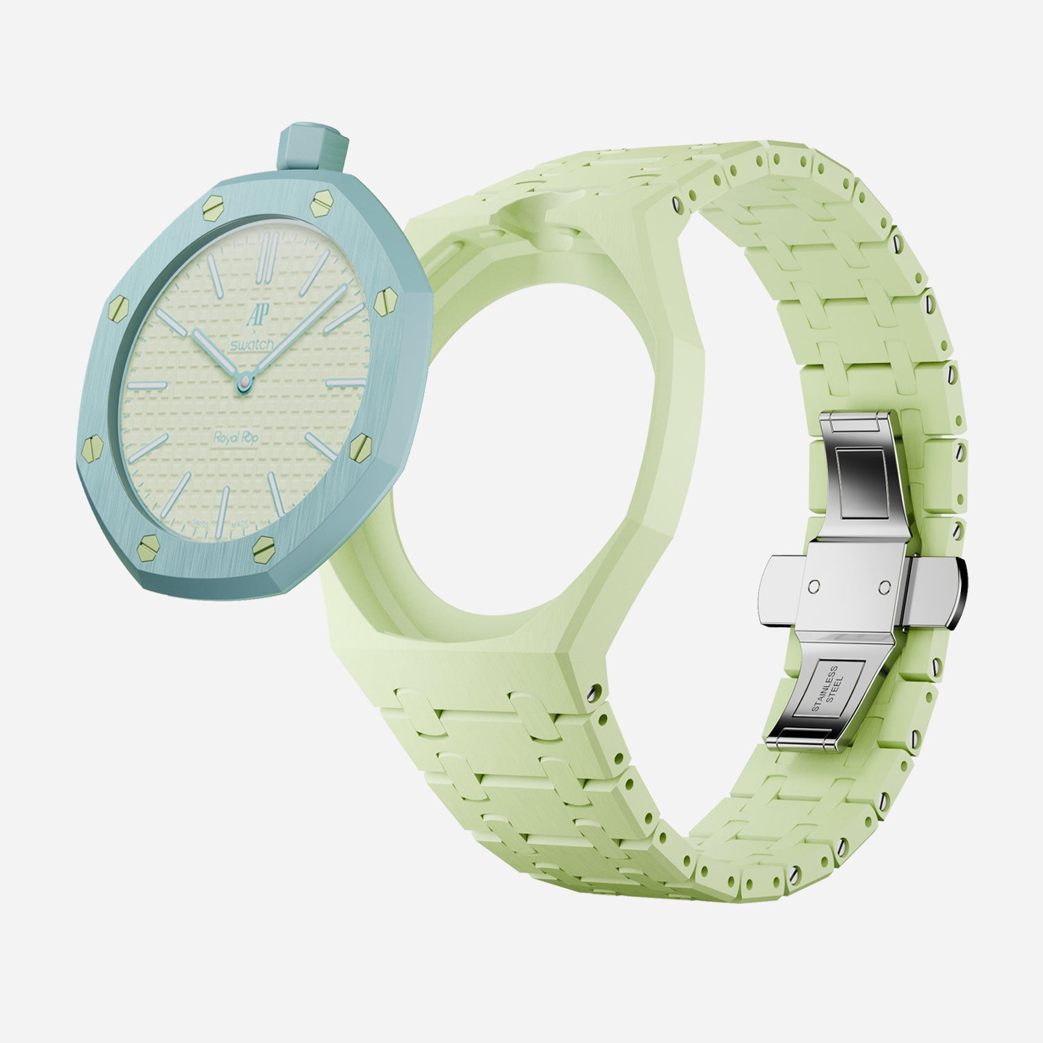 Bioceramic Strap & Case for AP x Swatch Royal Pop BLAUE ACHT