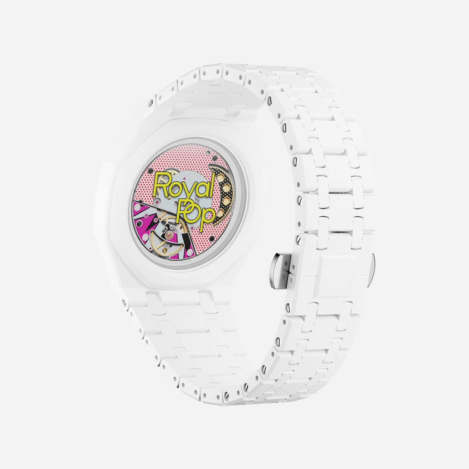 Bioceramic Strap & Case for AP x Swatch Royal Pop HUIT BLANC