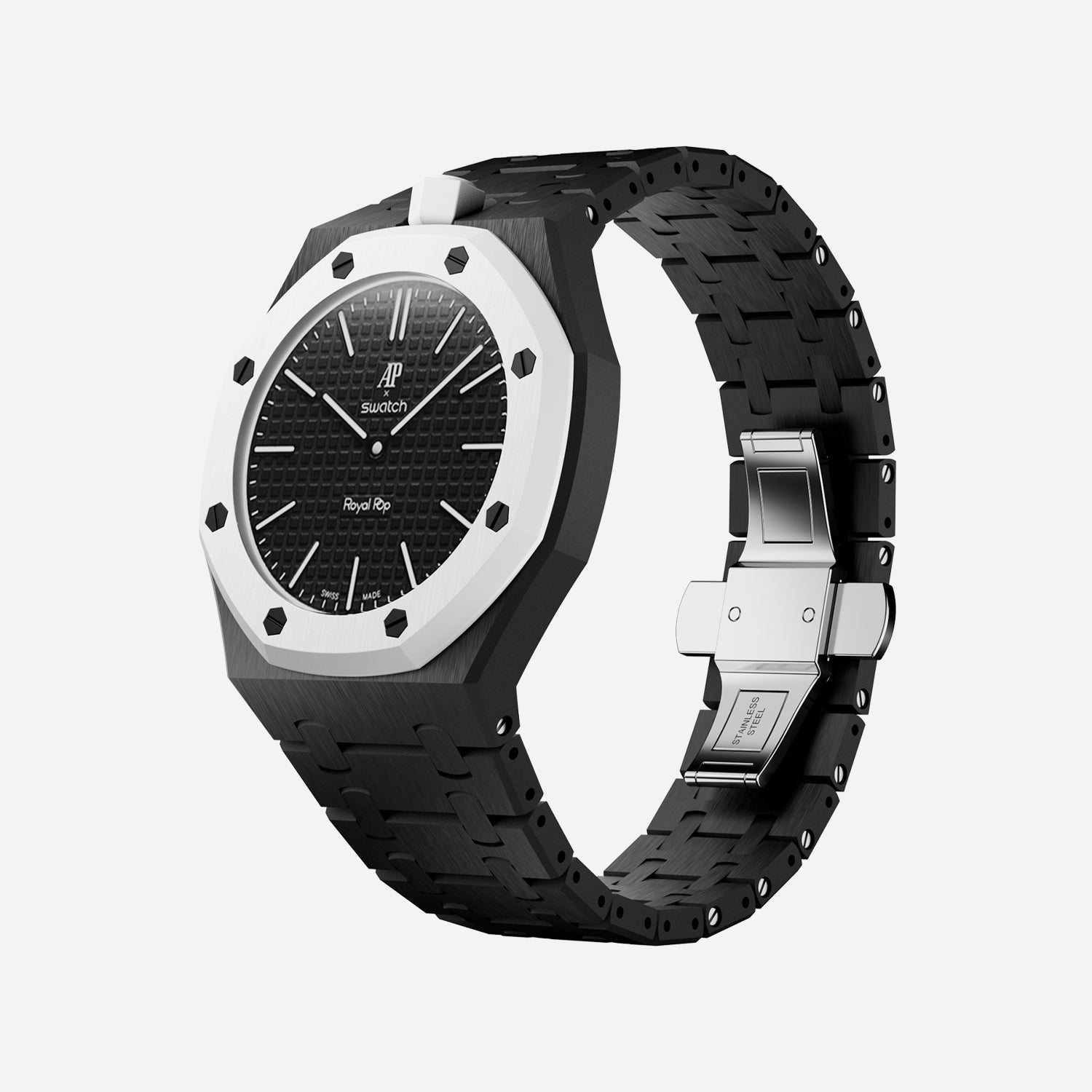 Bioceramic Strap & Case for AP x Swatch Royal Pop OCHO NEGRO