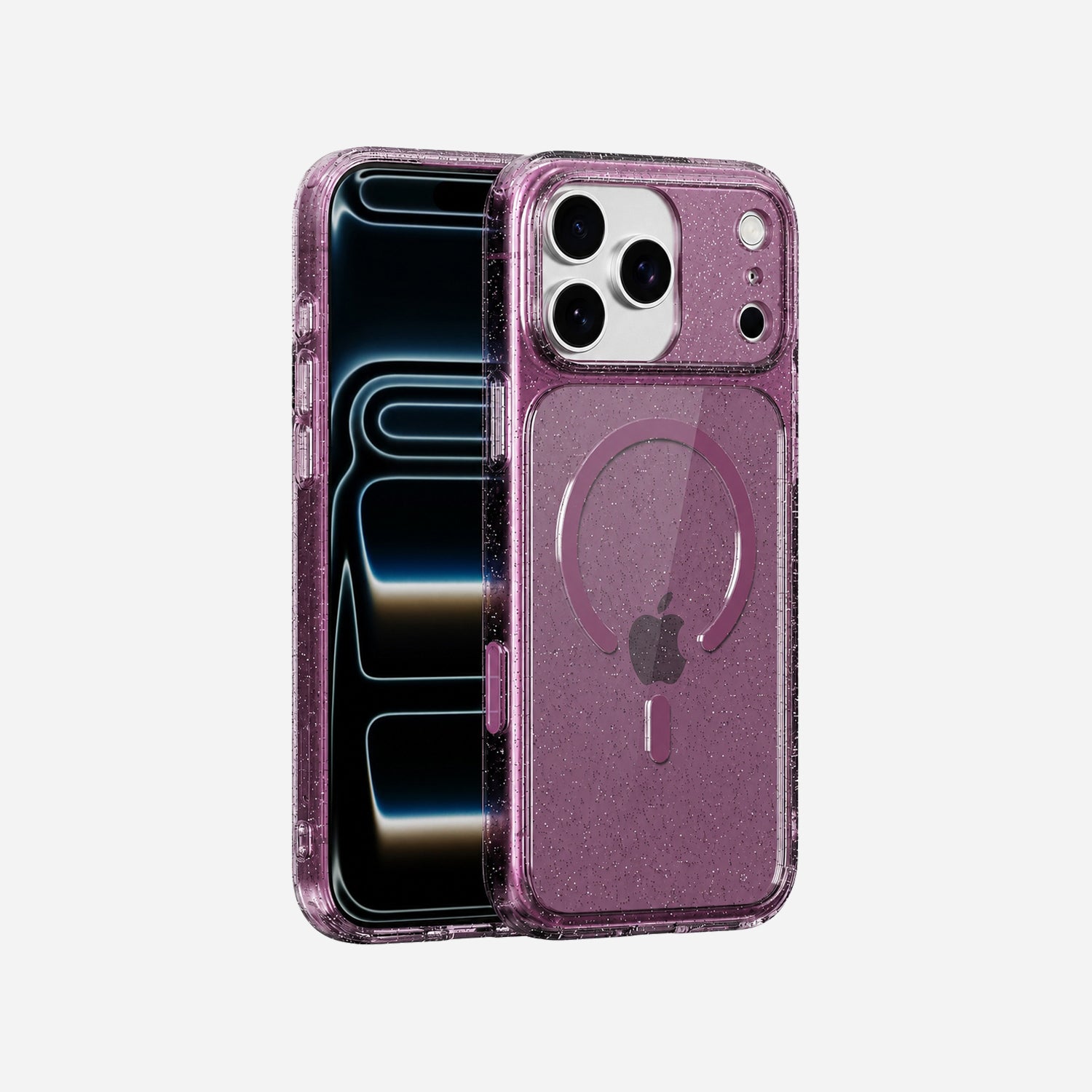 Transparente Glitzerhülle für iPhone 17 Pro Max mit MagSafe