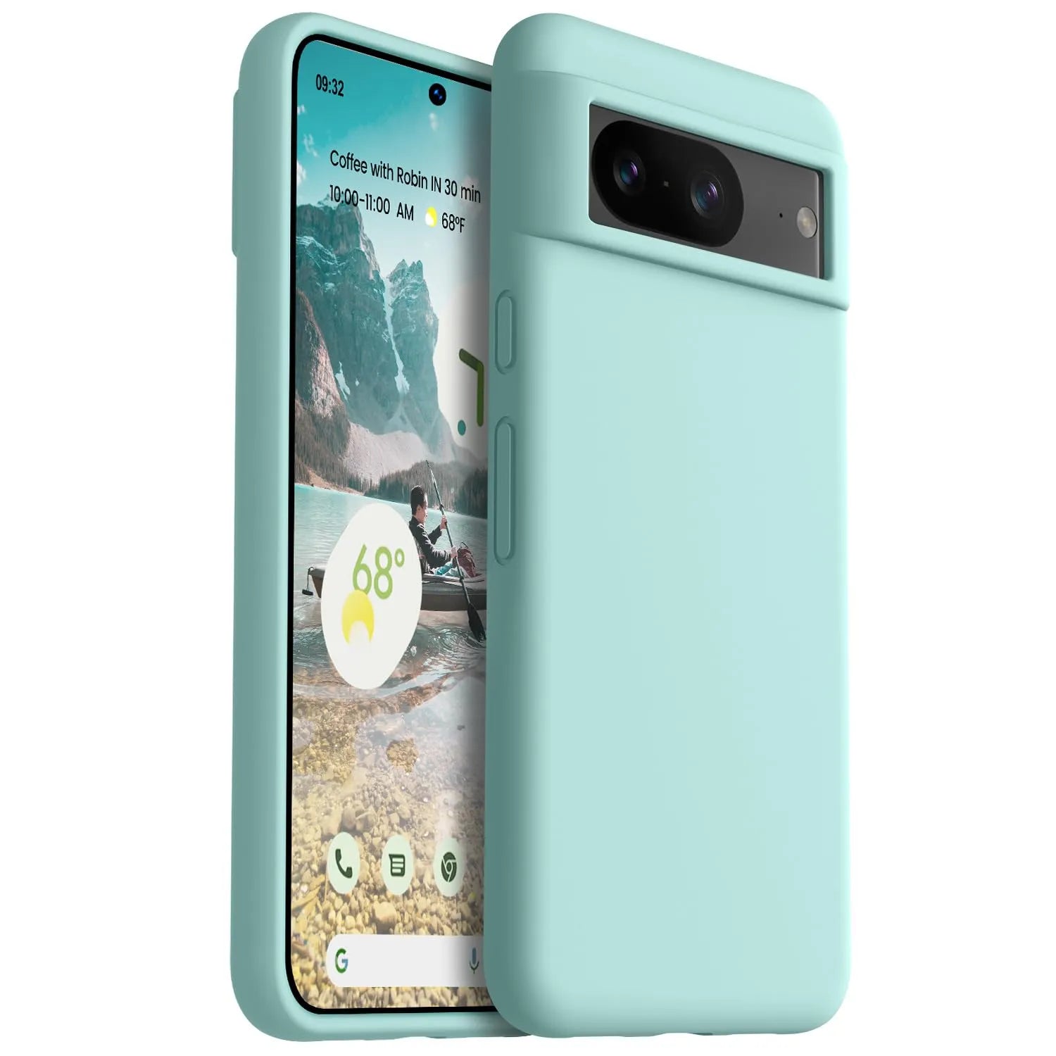 Pixel 8 silicone case - mint green