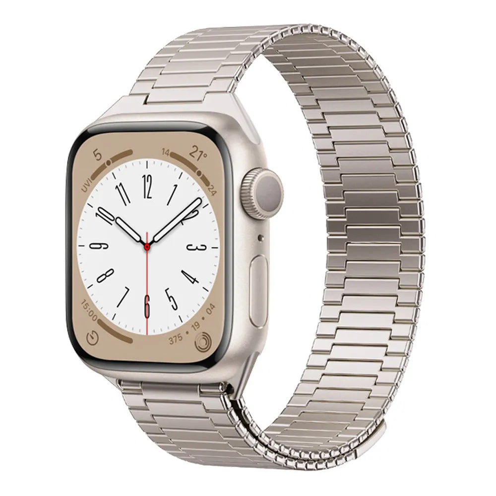 Apple Watch Magnetic Buckle Steel Band#color_starlight