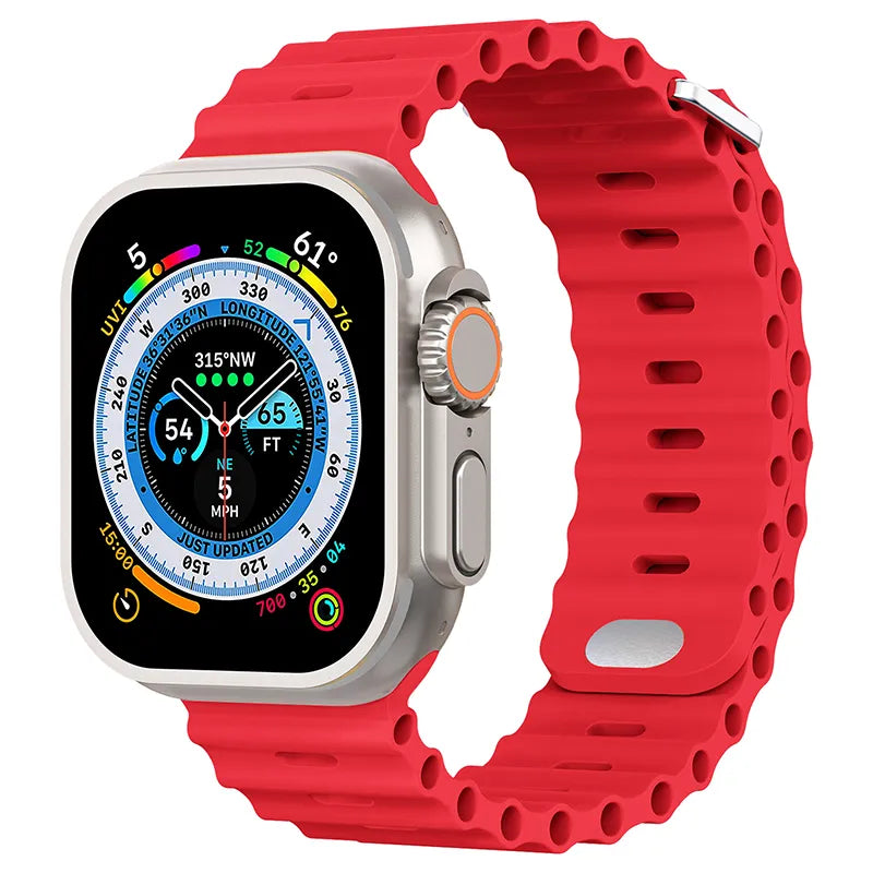 Apple Watch ocean band#color_red