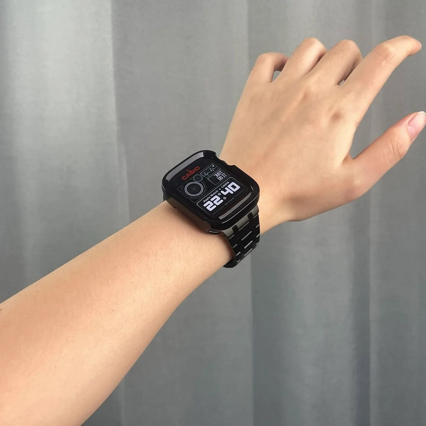 Apple Watch steel band#color_black