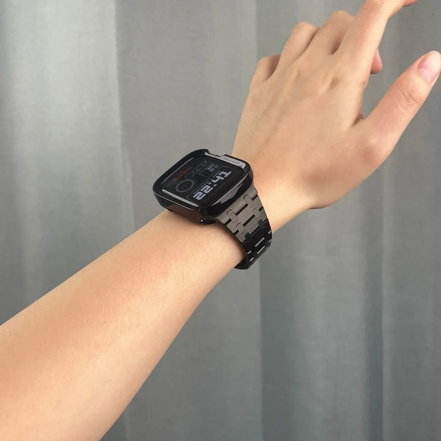 Apple Watch steel band#color_black