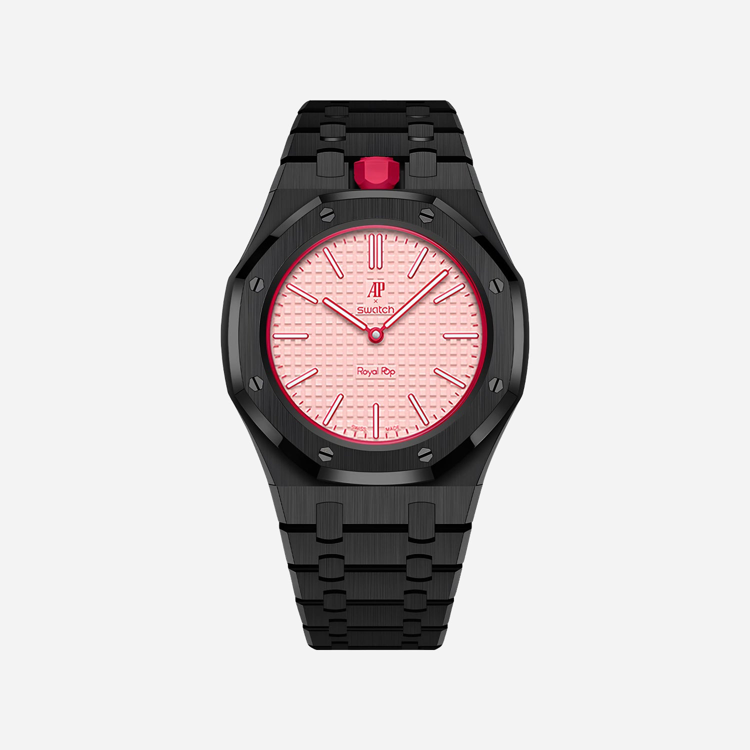 Black Stainless Steel Bracelet & Case for AP x Swatch Royal Pop
