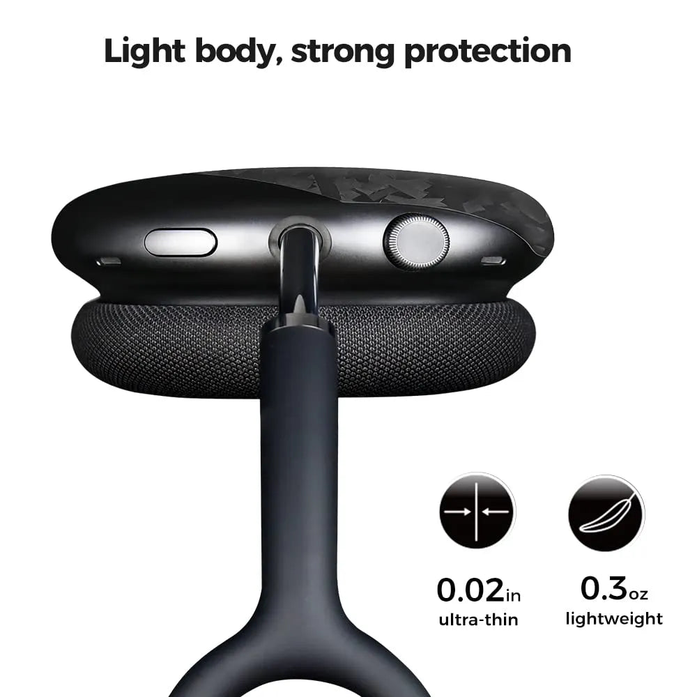 carbon fiber AirPods Max case#color_forged black