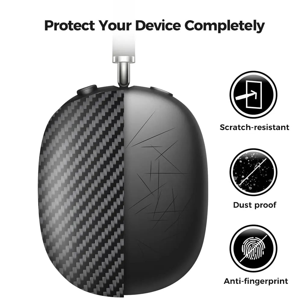 carbon fiber AirPods Max case#color_black