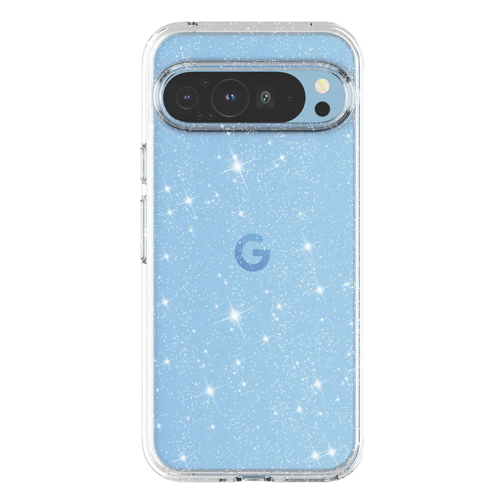 Clear Glitter Pixel 9 Pro Case