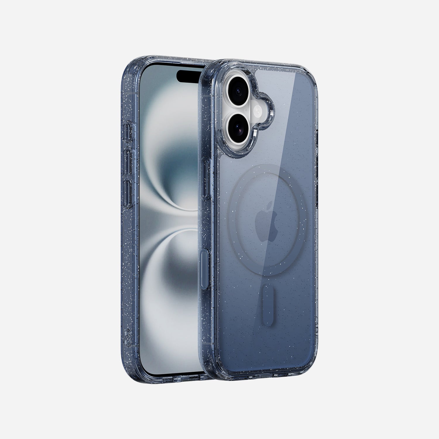 Transparente Glitzerhülle für iPhone 17 Pro mit MagSafe