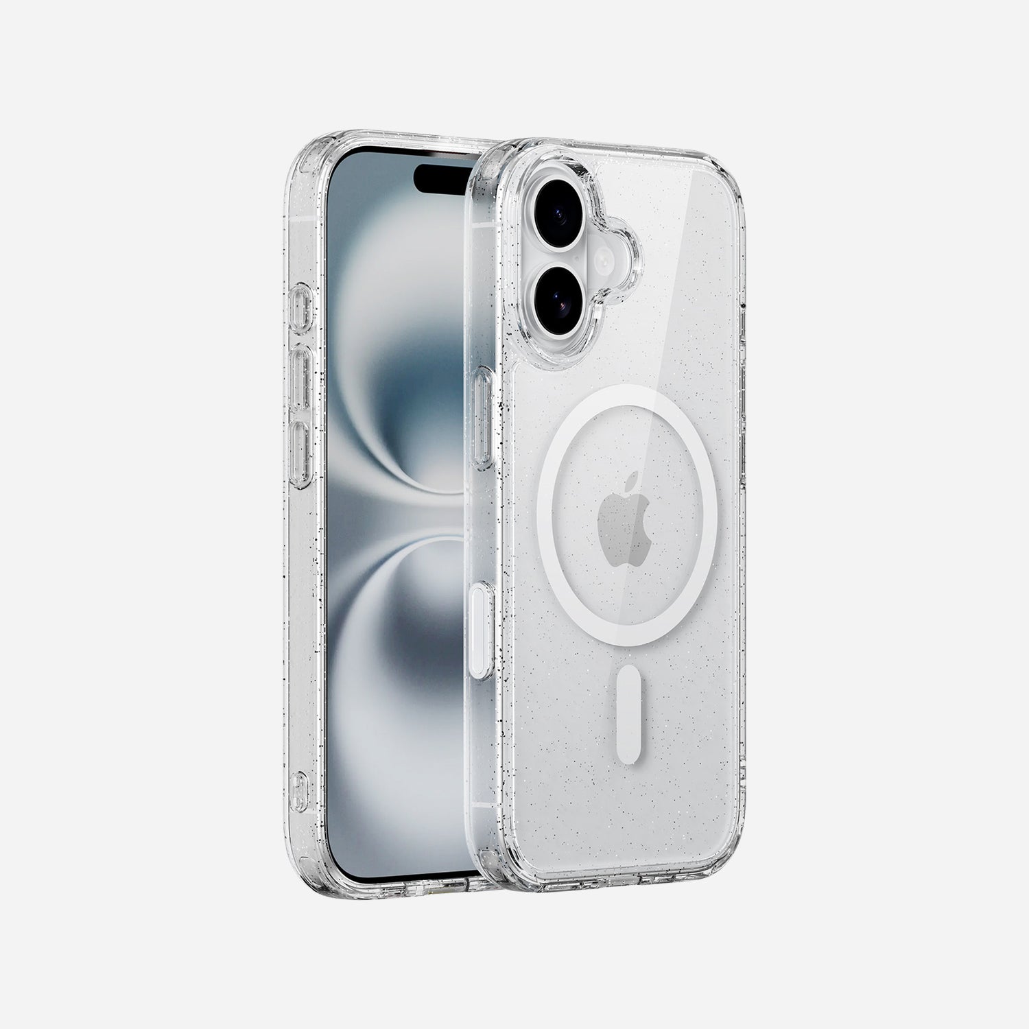 Transparente Glitzerhülle für iPhone 17 Pro mit MagSafe