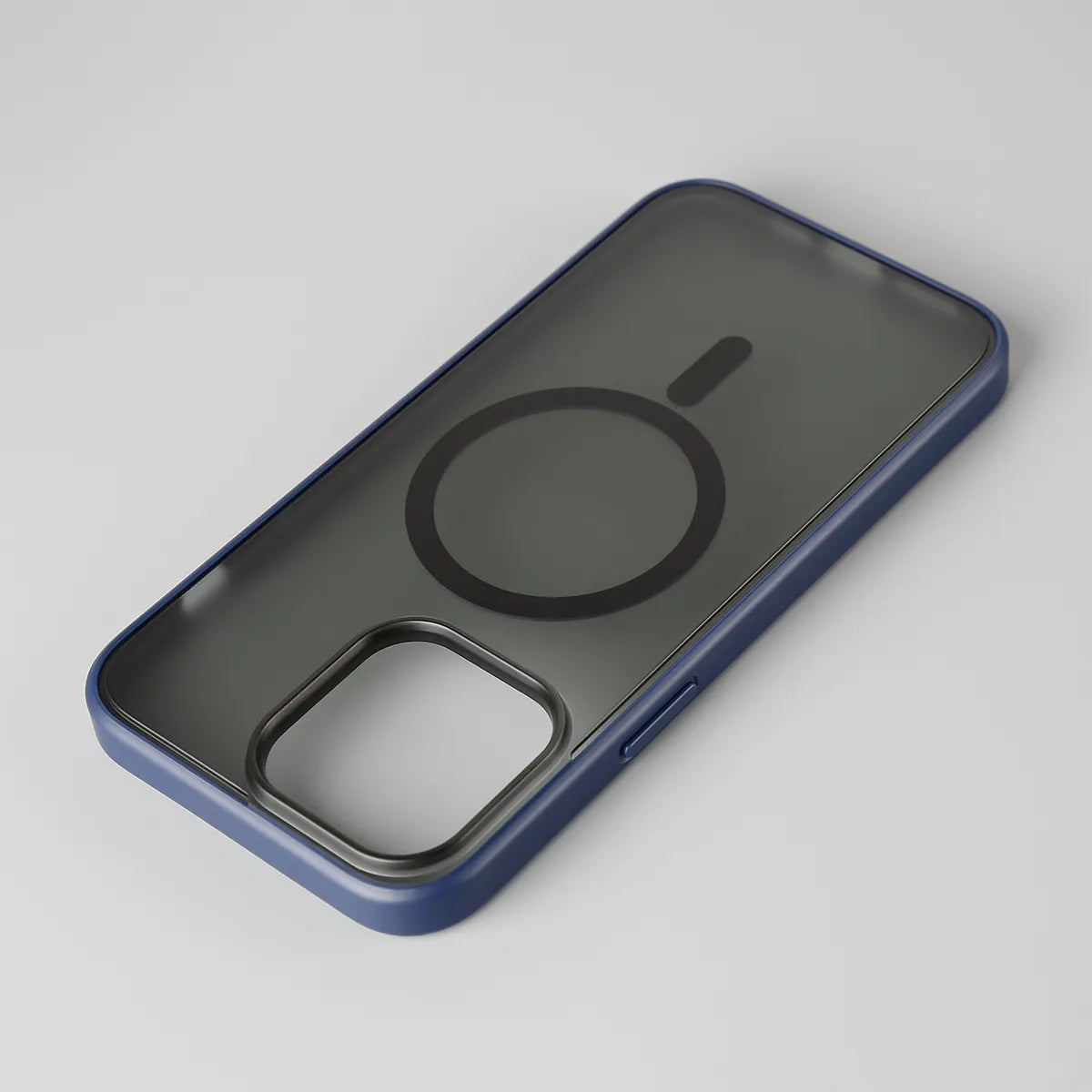 iPhone 14 Pro matte case with MagSafe - navy blue