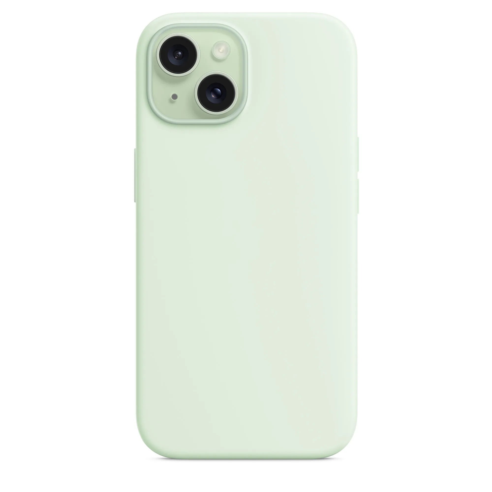 iPhone 15 Plus silicone case with MagSafe - ice green