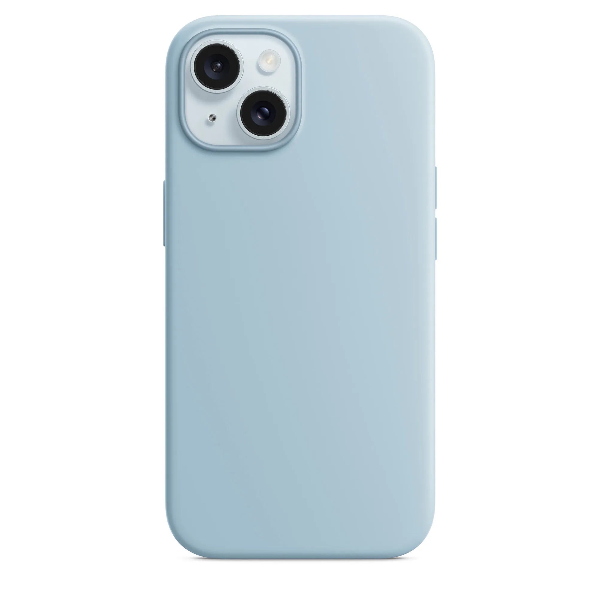 iPhone 15 Plus silicone case with MagSafe - light blue